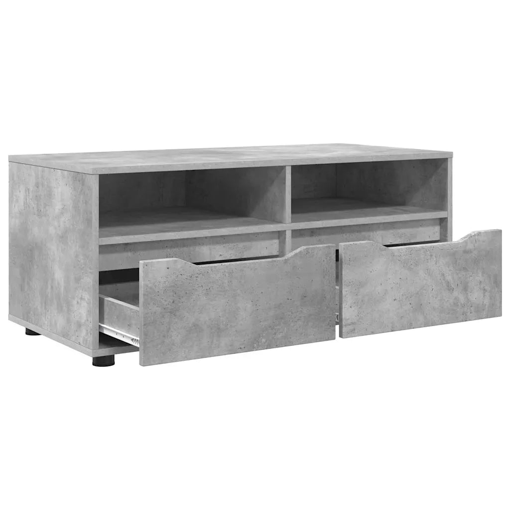 Mobile TV Grigio cemento 100 x 48 x 43 cm Legno multistrato 888930