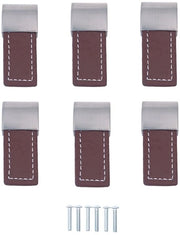 Accessori per mobili - Maniglie in pelle - 6 pezzi - Cucina - Maniglie per armadi e ante