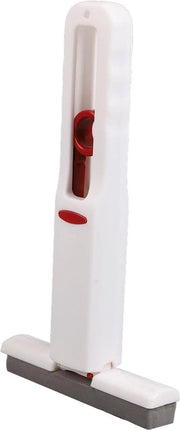 Minimop con 3 testine a doppio movimento per riduzione dello spazio di stoccaggio - Potente forza di pulizia - Manuale da trasportare (Una asta 3 testine)