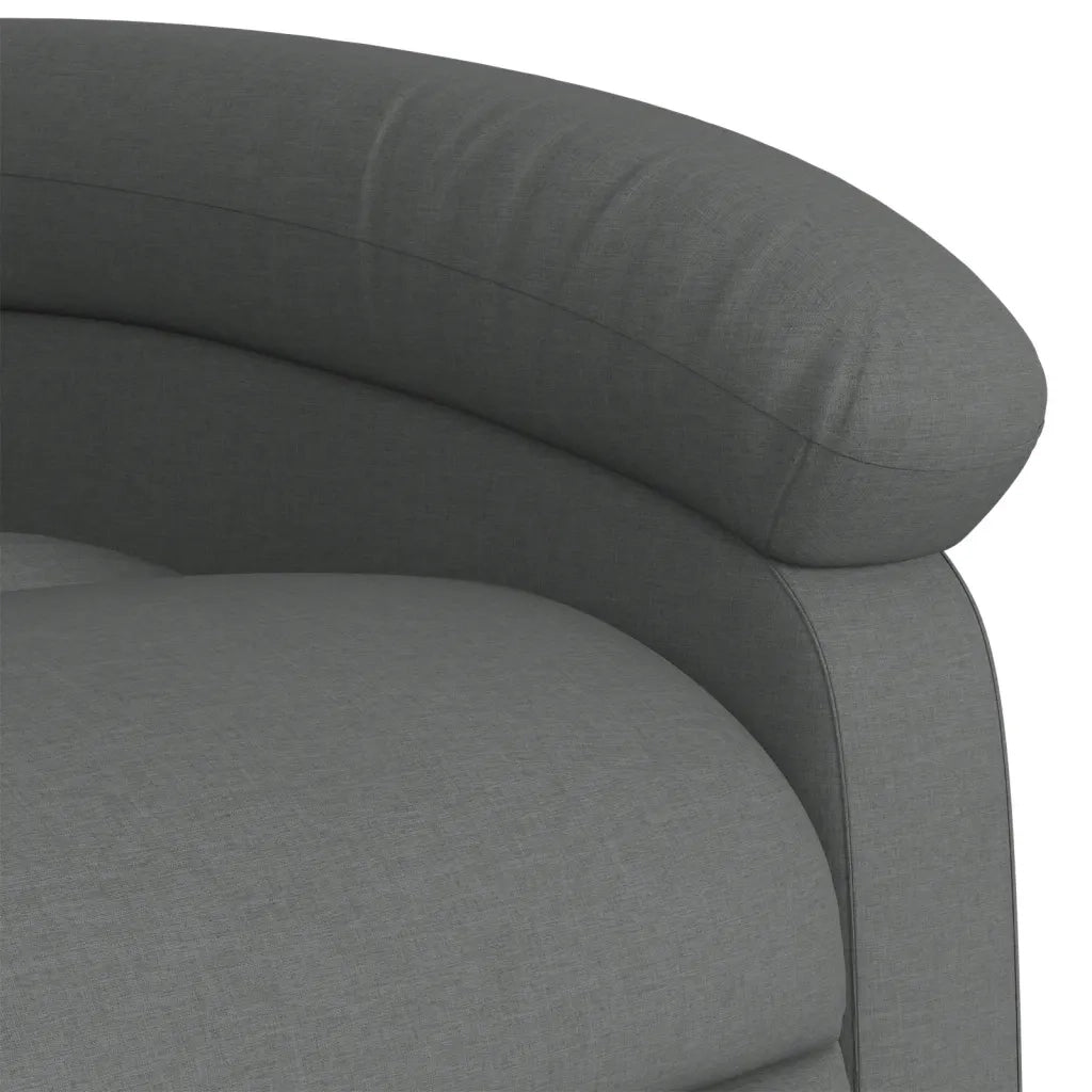 Divano Sedia-Poltrona reclinabile in tessuto grigio scuro 406627