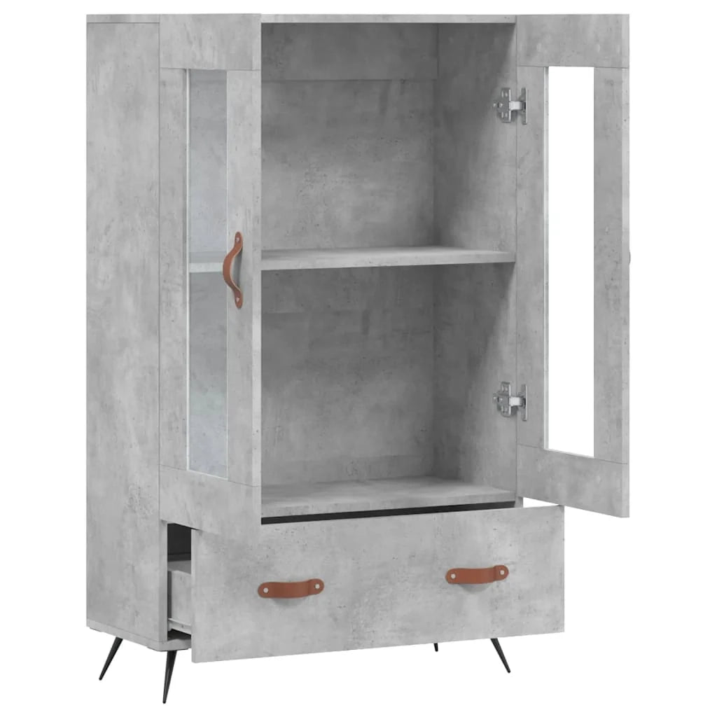 Buffet credenza cassettiera mobiletto mobile contenitore organizer cucina soggiorno salotto alto 69,5 x 31 x 115 cm legno ingegnerizzato grigio 02_0034462