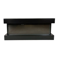 Camino Elettrico da Parete o Incasso Alaro Plus 127x18x52 cm Effetto Fiamma Telecomando in MDF Nero