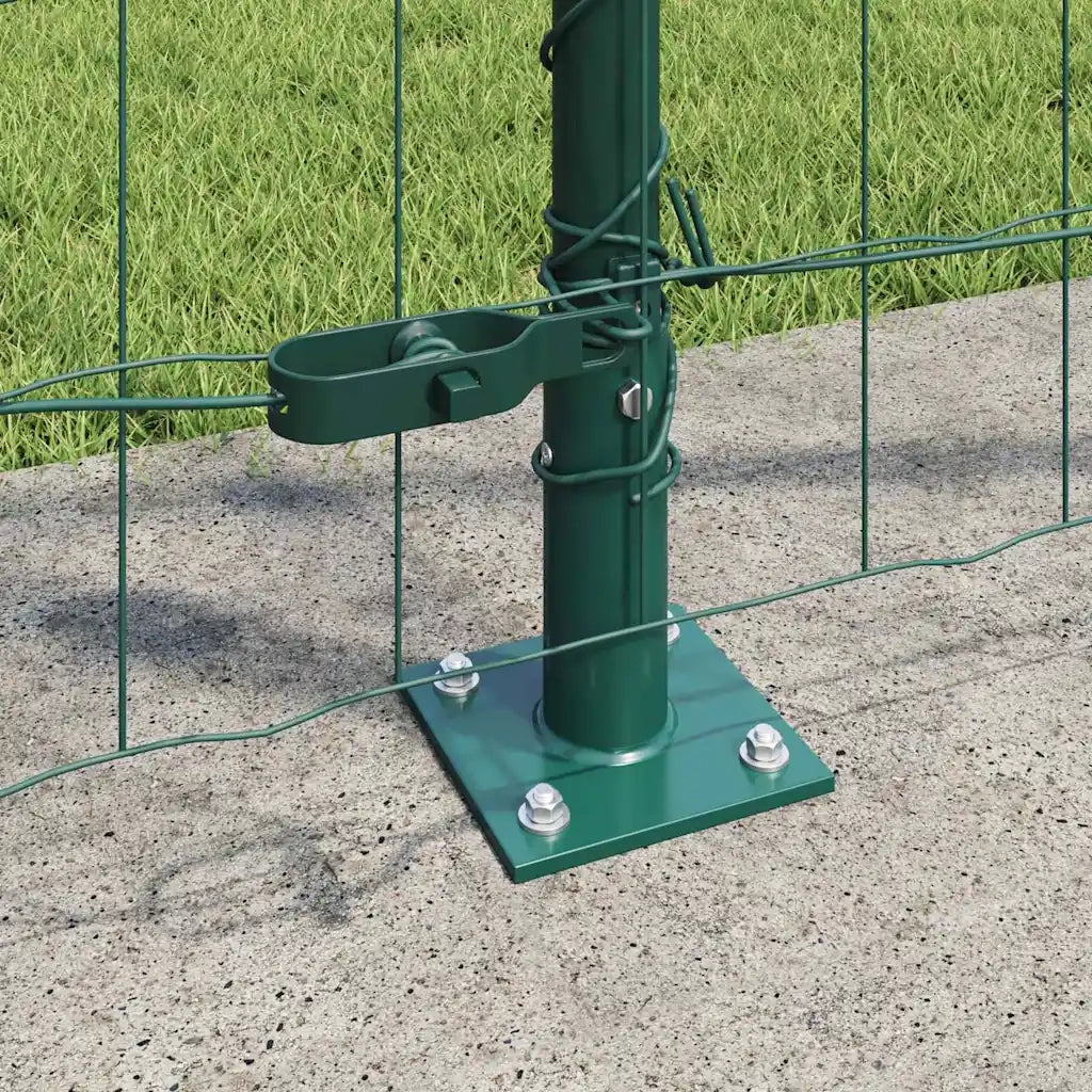 Recinzione da Giardino | Recinzione con Posto Verde 1,2 x 10 m Acciaio e PVC