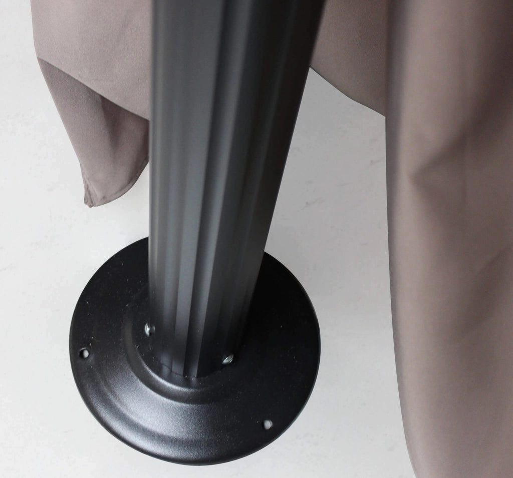 Gazebo da Giardino 3x3 con pareti laterali in alluminio poliestere - GRANT