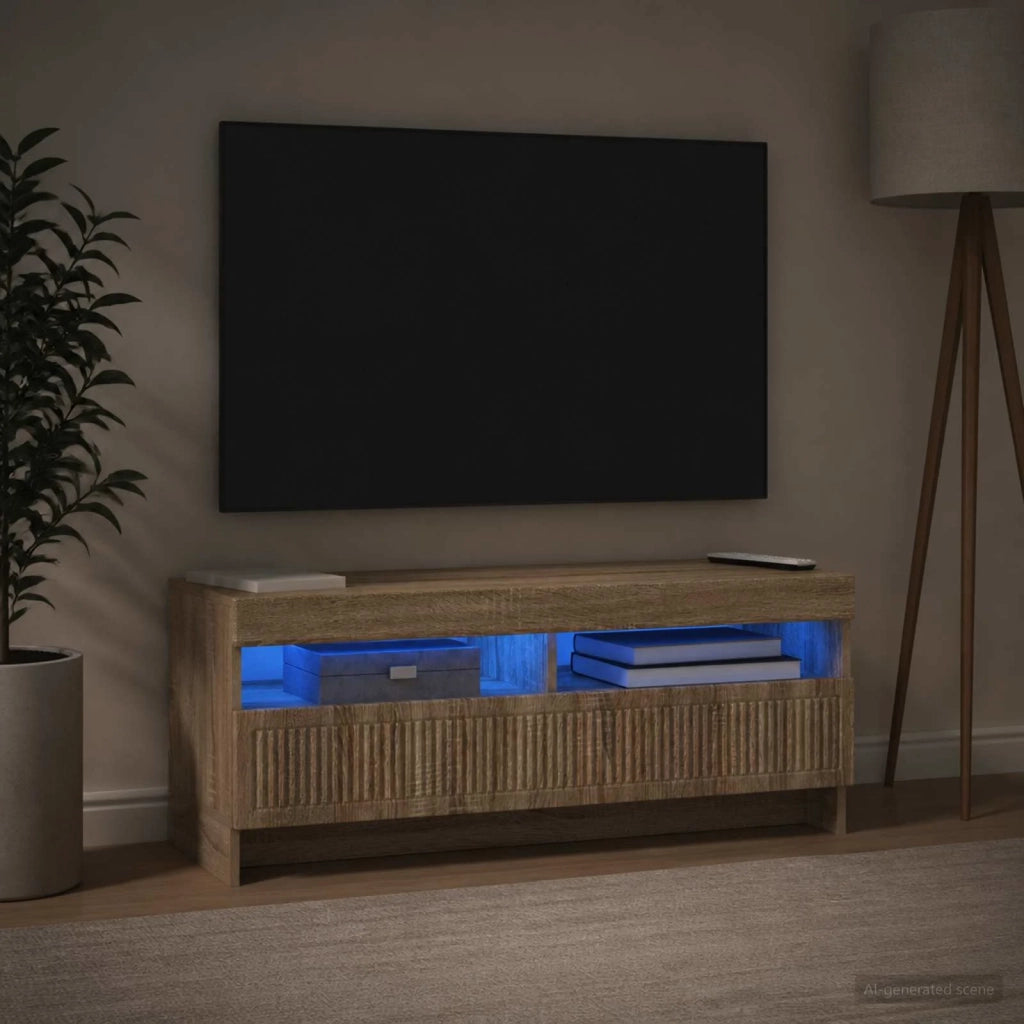 Mobile TV LED Rovere Sonoma Legno ingegnerizzato 896107