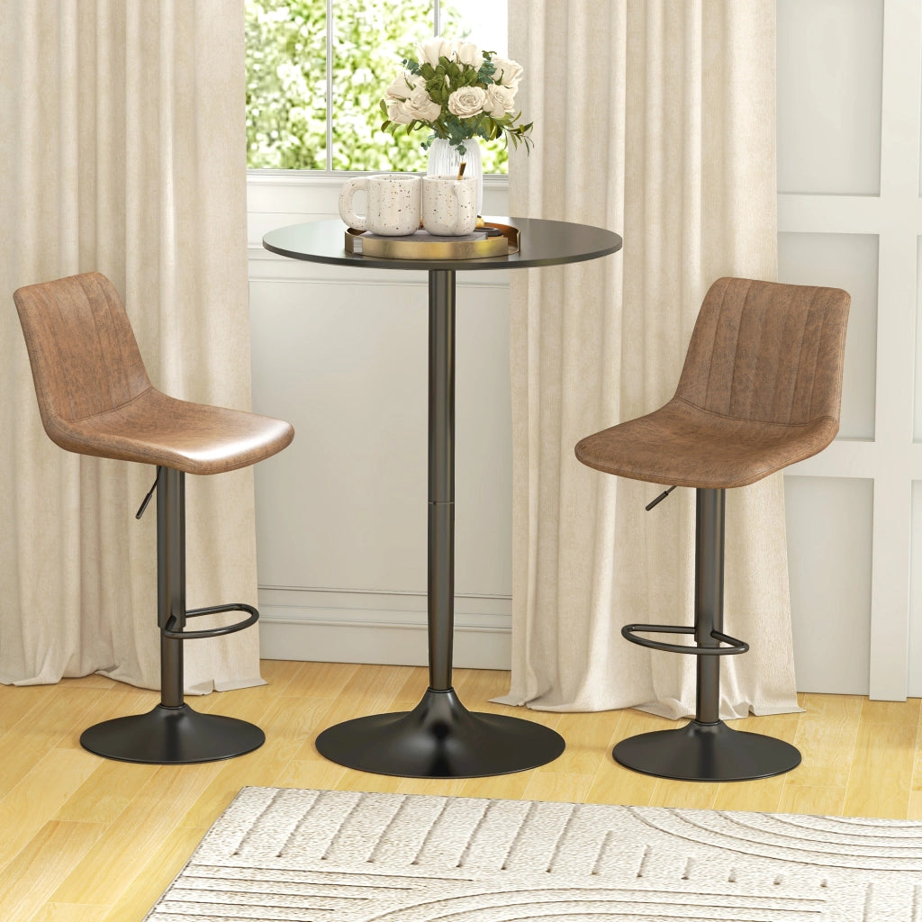 Tavolo da bar ¨C zephmum ¨C 70x70x102 cm, nero