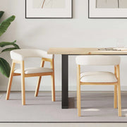 Sedie da pranzo 2 pcs Naturale 54 x 57 x 73 cm