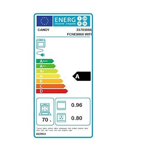 Candy ESSENZA FCNE886X WIFI 70 L A Acciaio inox