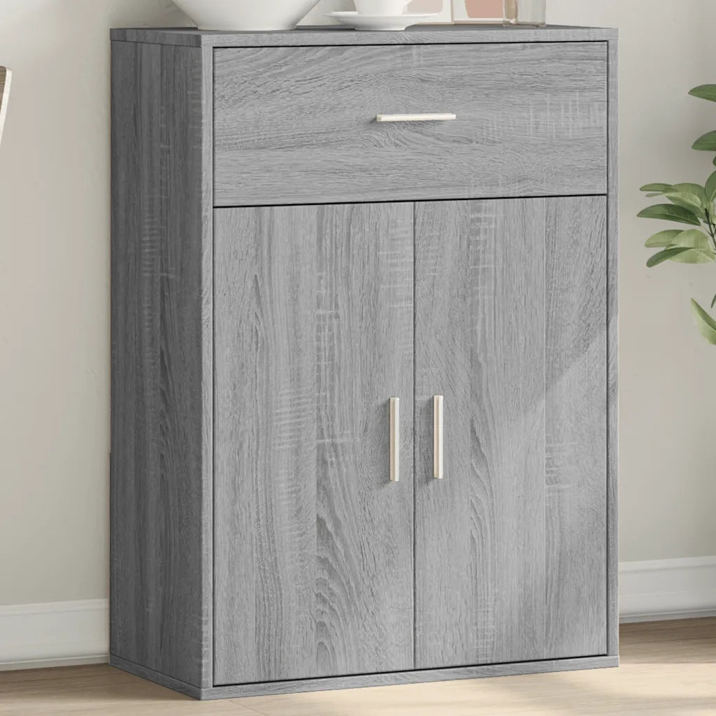 Credenza-Buffet-Armadio da cucina Grigio Sonoma 60x30x84 cm in Legno Multistrato