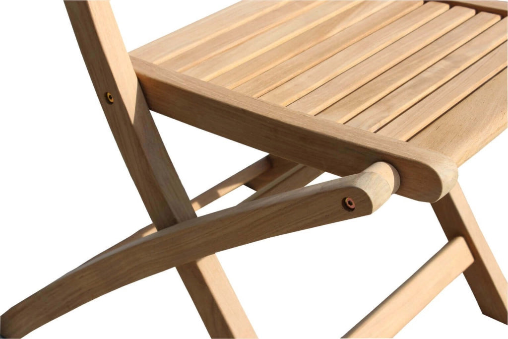 Sedia da Giardino Pieghevole in Legno Teak cm 42x51x85 - THOR
