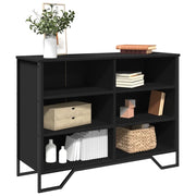 Credenza Nera 101x35,5x74,5 cm in Legno Multistrato 848554