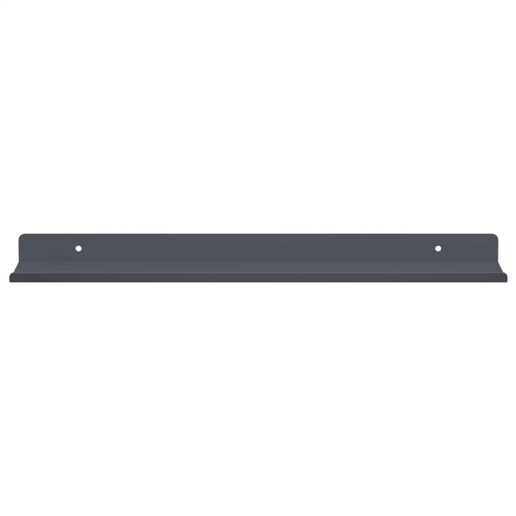 Mensola sospesa 4 pcs Antracite 40 x 8,5 x 2,5 cm Acciaio 8003953