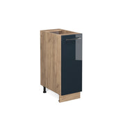Vicco Mobili da cucina Blu scuro lucido 30 cm senza piano di lavoro