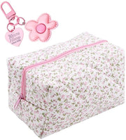 Borsa Cosmetica - Tela Rosa - Borsa Portatile - Grande Capacità - Borsa per Bagno - Impermeabile e Resistenente al Contatto con la Sporcizia