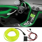Trade Shop - Striscia Led Fluorescente Verde Ws1181 Neon 12v 14w Illuminazione Interno Auto -