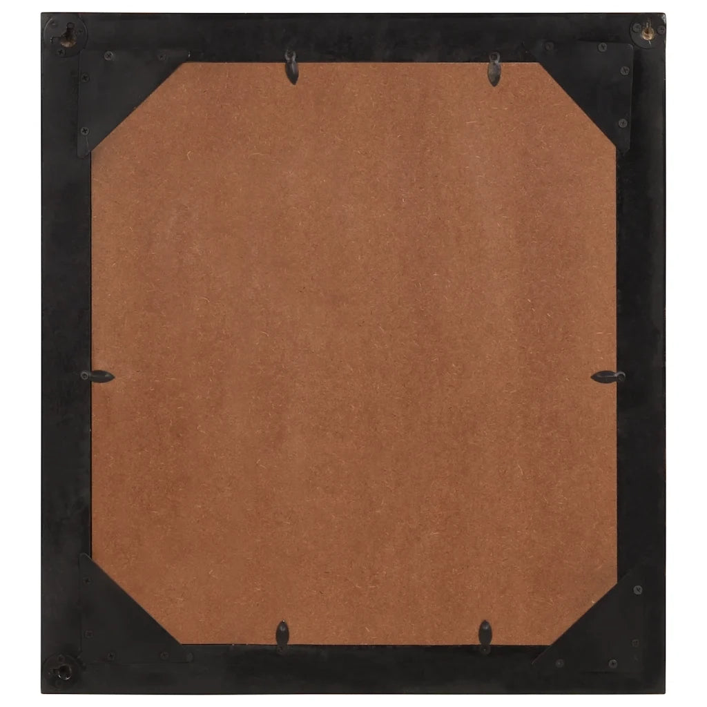 Specchio da Bagno 55x1x60 cm in Vetro e Legno Massello di Mango 358567