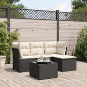 Set Divani da Giardino 5 pz con Cuscini in Polyrattan Nerocod mxl 87531