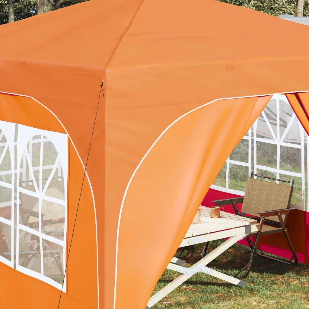 Tenda per feste a pop-up-Gazebo 290 x 290 x 245 cm Arancione 651206