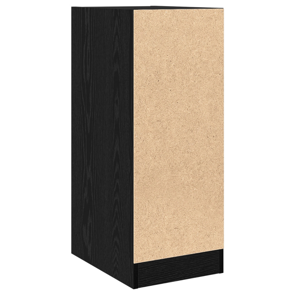 Armadio da Farmacia in Rovere Nero 30x41x77,5 cm in Legno Ingegnerizzato
