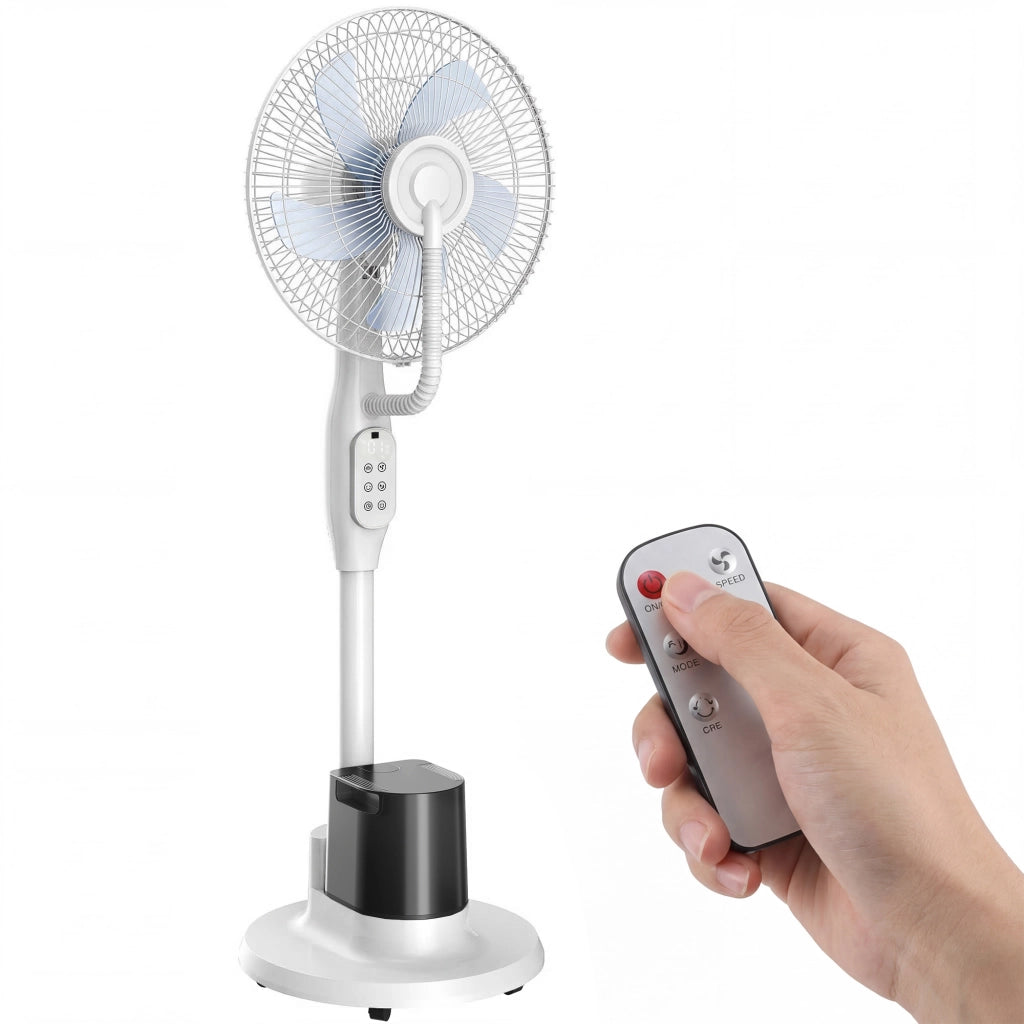 Ventilatore a colonna con nebulizzatore ¨C zephmum ¨C 70¡ã oscillazione, 3 velocit¨¤, 3 modalit¨¤, serbatoio 3.5L, bianco