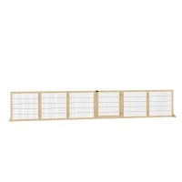 Recinzione per animali domestici Recinzione per cani, in pino, pieghevole 432 x 36 x 70 cm, Legno