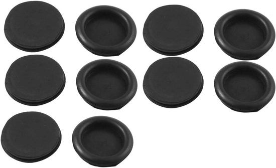 Protezione Uitrusting con 50 mm Diametro Cavo in Acciaio - Set da 10 Pezzi | Gomma Nera - Protezione Cavo | Cappuccio Flessibile per Cavi