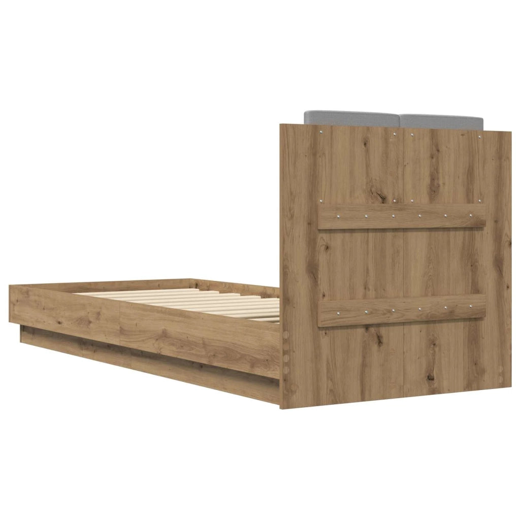 Struttura letto con testata Rovere Artigianale 80 x 200 cm 3429580