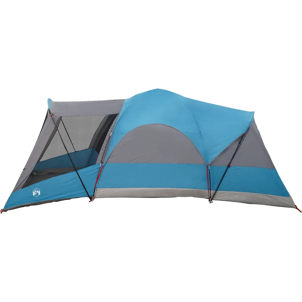 Tenda Familiare a Tunnel per 8 Persone Blu Impermeabile 4009553