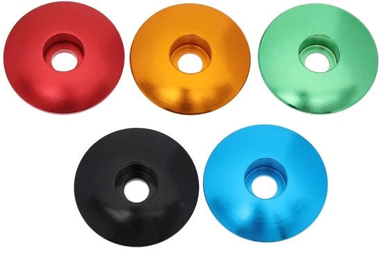 Fiatore - Frazionamento del forcellone 5 pezzi - Lega di alluminio - Adatto per forcella 28,6 mm - Leggero - Resistente all'usura - Alta precisione lavorazione CNC - Copertura del sellino