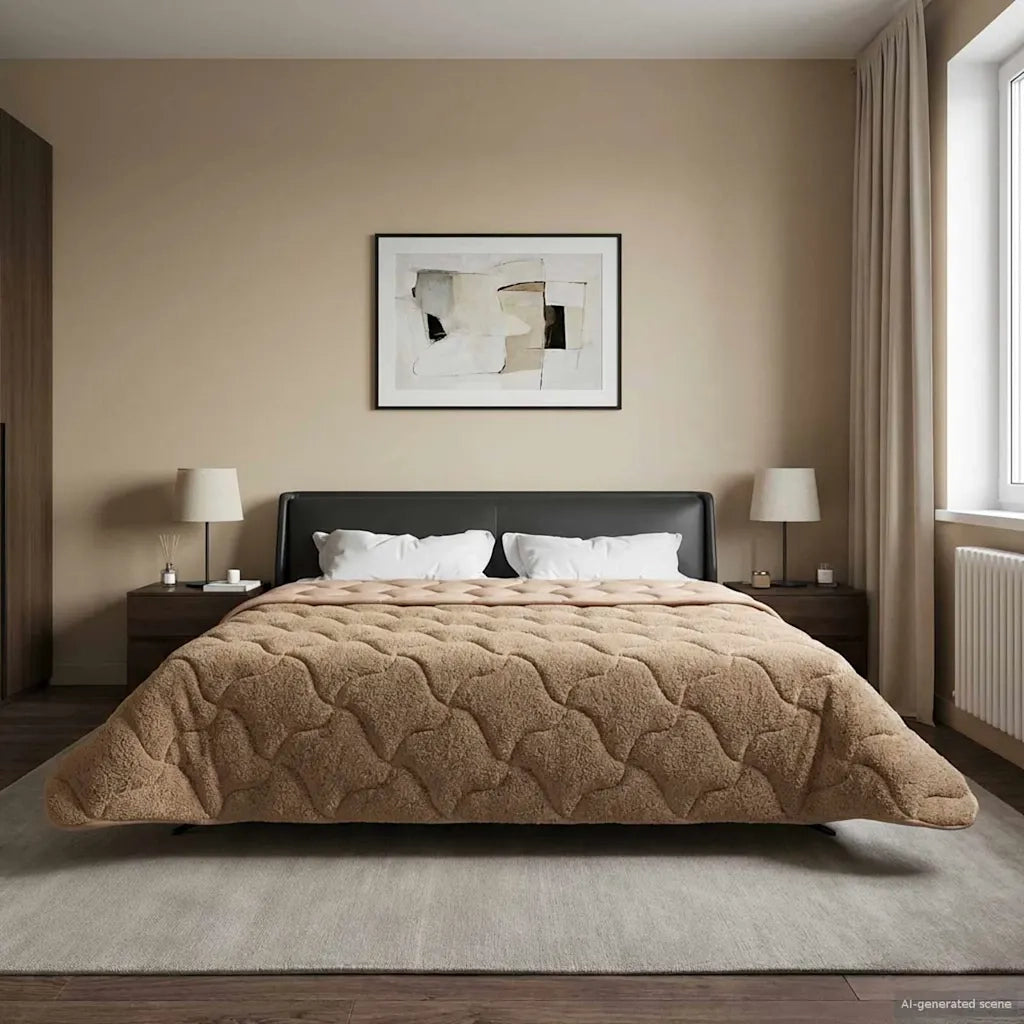 Duvet Invernale Talpa 220 x 260 cm Microfibra e Fleece Teddy 42026359