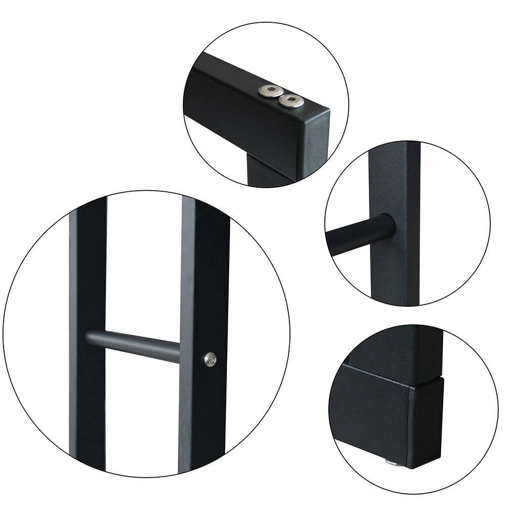 Portalegna Supporto Metallo Porta Legna Interno Legnaia Camino Stufa 100x80x25cm