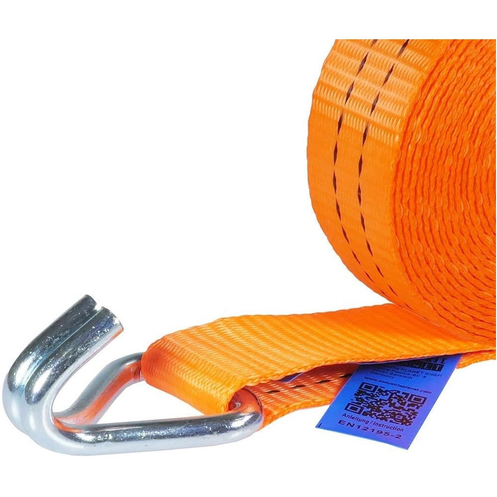 Trade Shop - Cinghia Di Tensione 10mtx50mm Con Cricchetto Tirante Fasce Cricchetto Ancoraggio -