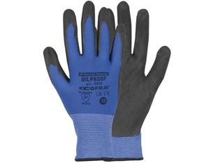 GUANTI DA LAVORO OIL PROOF IN NITRILE- - tg.L - 1 dozzina COFRA