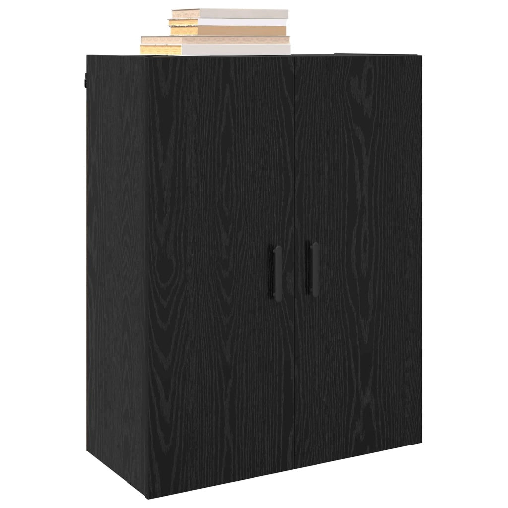 Armadietto a muro Rovere Nero 69,5 x 34 x 90 cm 879521
