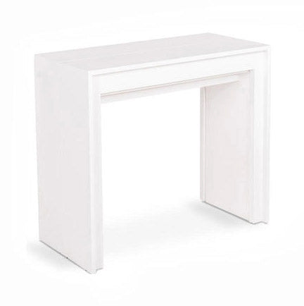 Consolle Allungabile 90x42,5/302,5xH76 cm in Mdf laccato Pinocchio Bianco