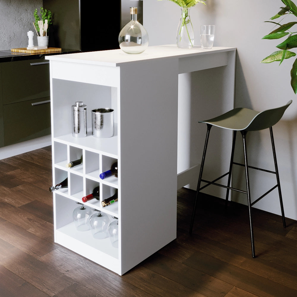 Vicco Tavolo bar alto Bianco 115 x 50 cm