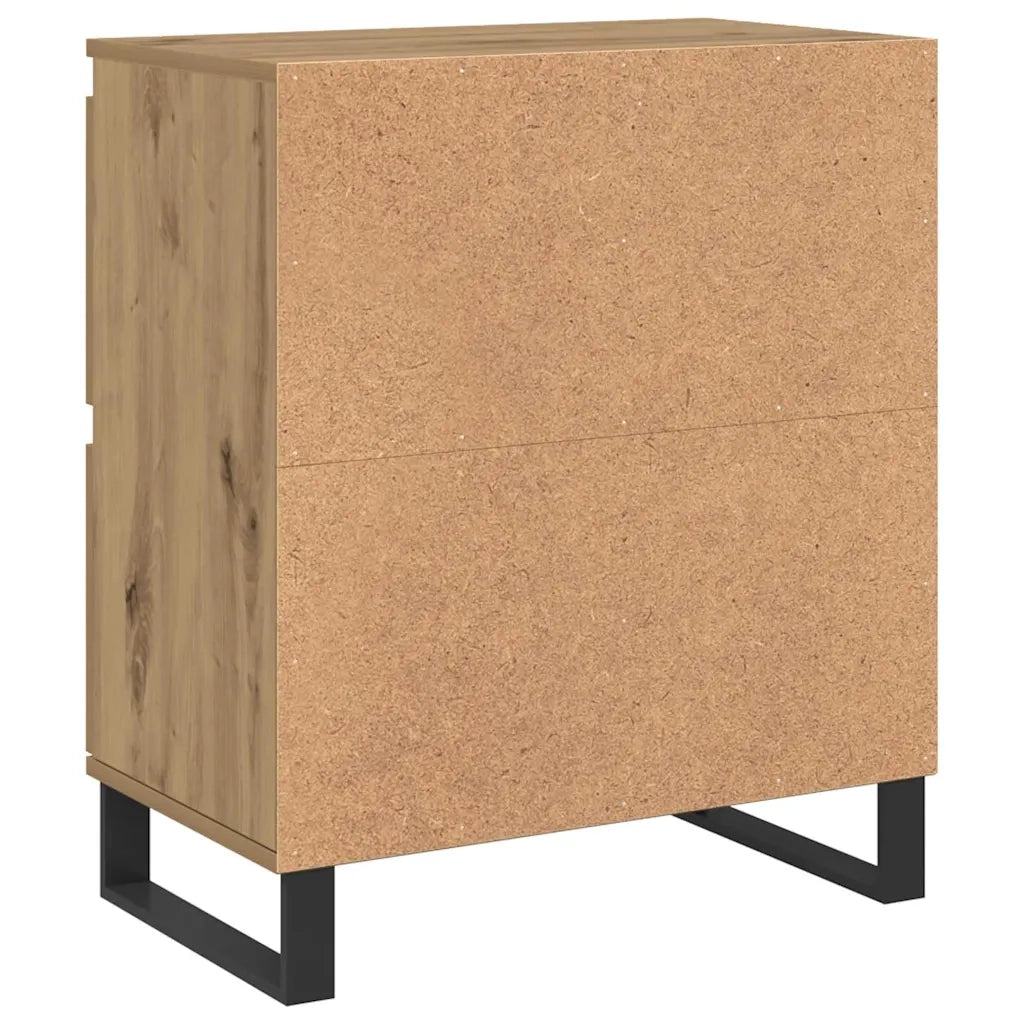 vidaXL Sideboards 2 pcs rovere artigianale 120 x 35 x 70 cm