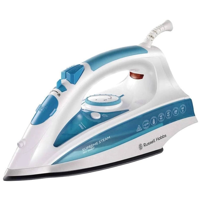 Master ferro da stiro a vapore FS2202M, 2200w, piastra in acciaio inox, 28 g-min, stiro verticale, colpo vapore, azzurro