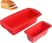 Set di 2 muffin silicone (piccolo e grande) con finitura antiaderente, forma per pane resistente al calore, forma per muffin riutilizzabile per panini fatti in casa e brownies.