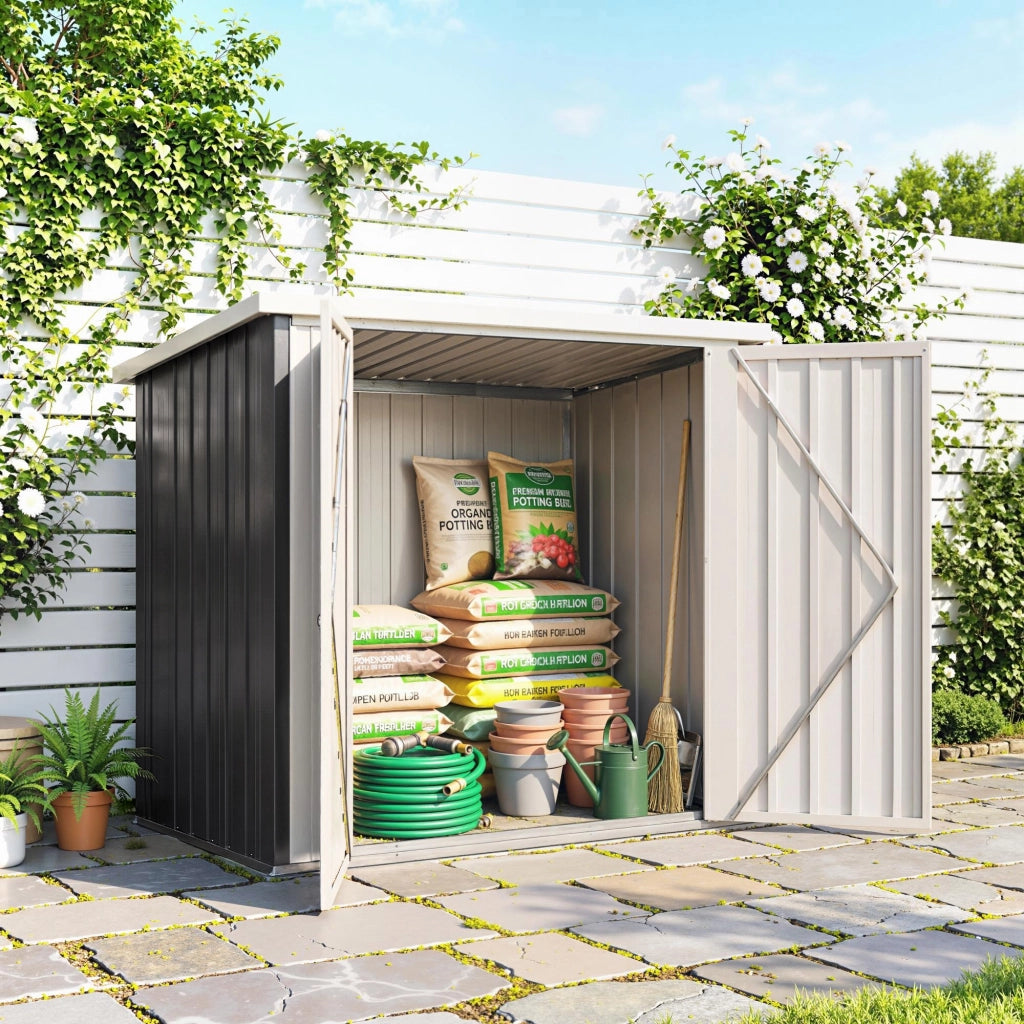 Casetta da Giardino ¨C Zephmum ¨C 147x86x134cm Nero