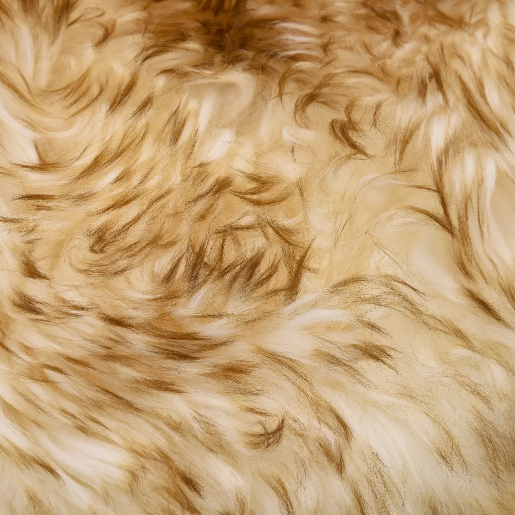 Tappeto in Pelle di Montone 60x90 cm Marrone Melange 283877