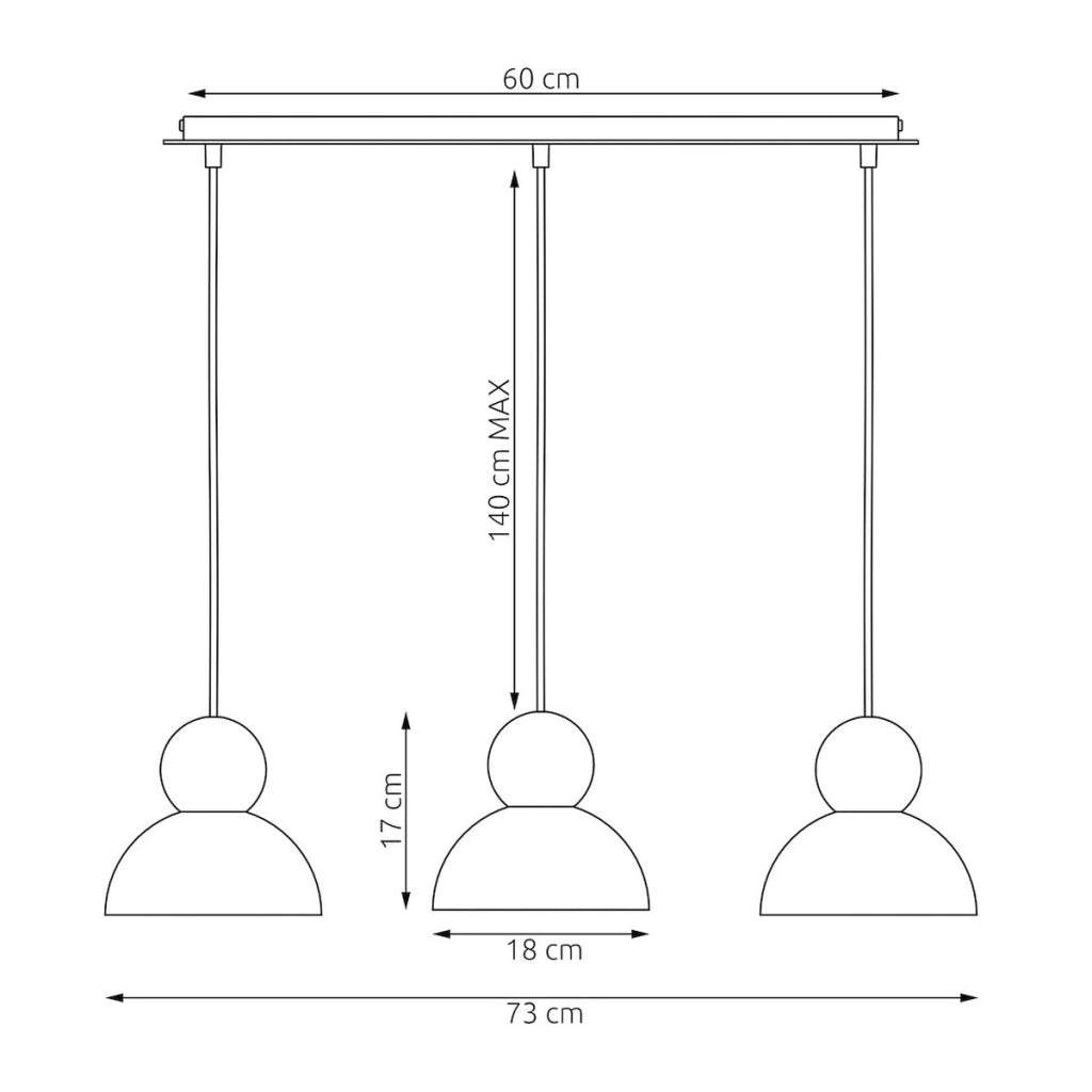 Lampada a sospensione KAKI in acciaio nero e legno