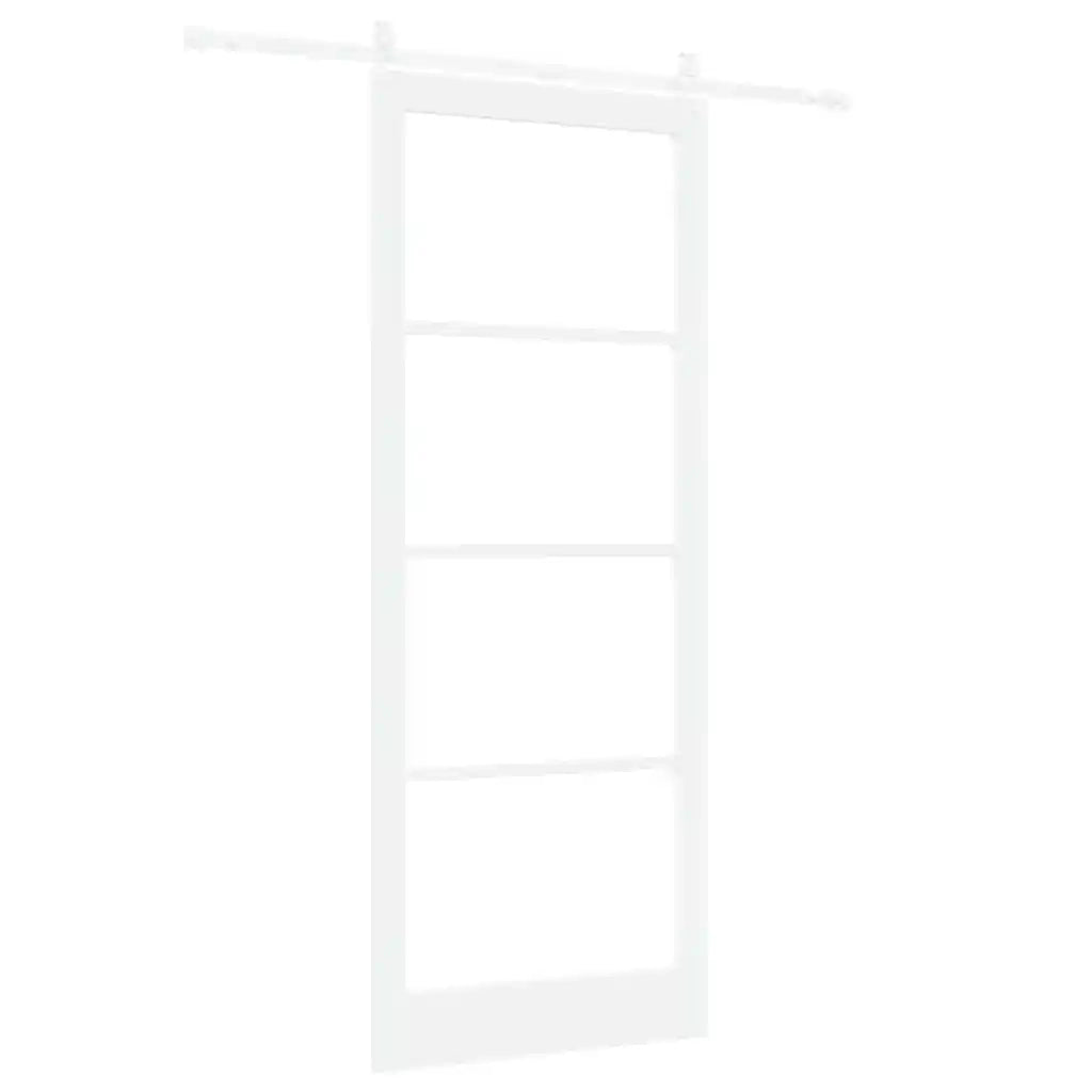 Porta Scorrevole Bianco 93 x 232 cm Legno e metallo 3332376