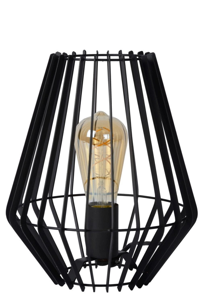 Lucide REDA lampada da tavolo E27 40W nera 78598/01/30