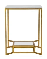 Tavolinetto Double Marble Cm 47X47X60