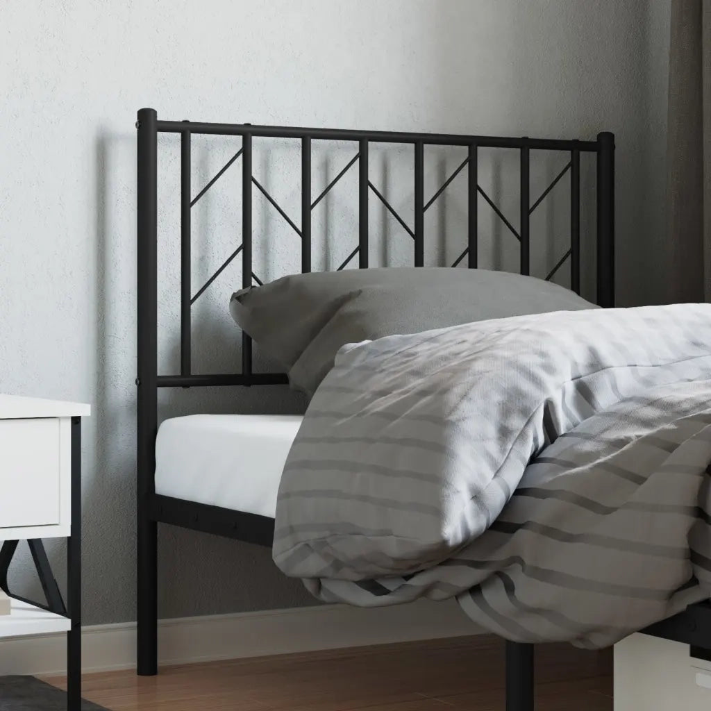 Testiera | Testata di Ricambio in Metallo Nero 90 cm