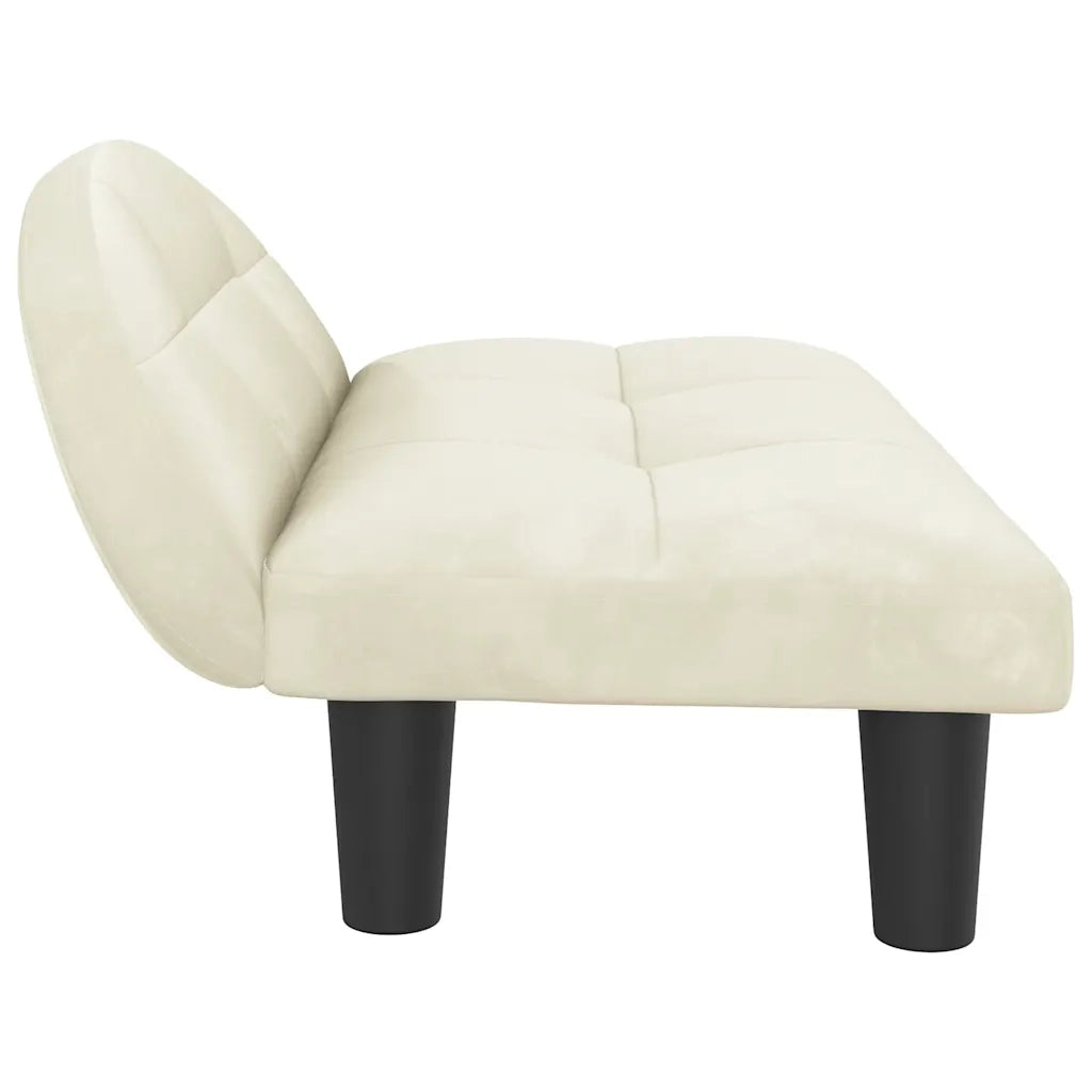 Lettino per Cani Crema 70x52x30 cm in Velluto 171944