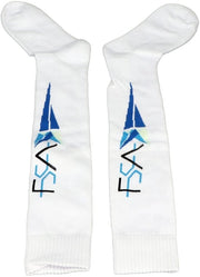 Calze per Fencing con Tessuto di Cotone a Maglia - Design Tridimensionale - Calze con Peso Maggiore - Cuff con Elasticità - Cotone Cardato - Caldo e Comodo