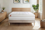 Pacchetto letto completo - Materasso 140x200cm + Box spring con doghe (kit) + 2 cuscini + Piumino - Le Douillet