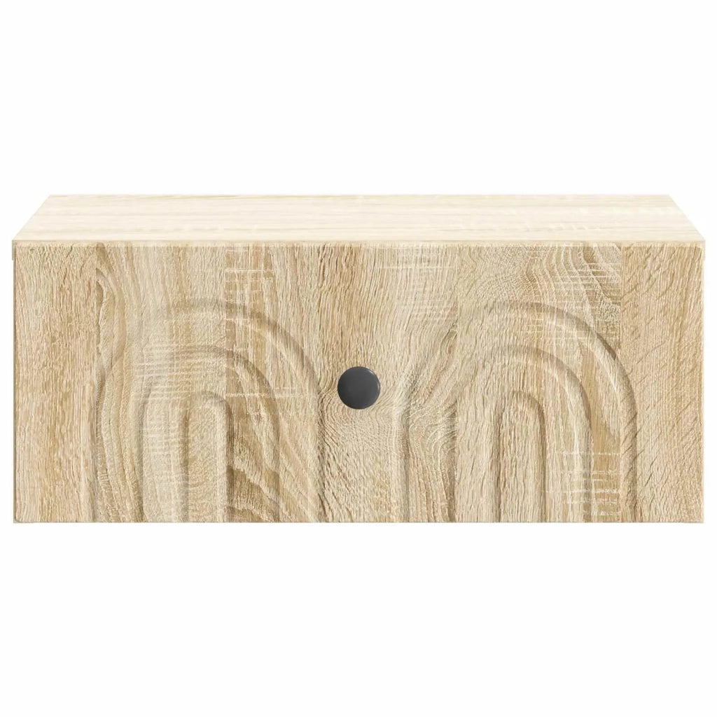 Mobiletto da notte a muro 2 pcs Rovere Sonoma 49 x 34,5 x 20 cm